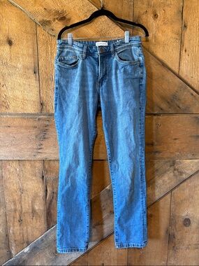 English Laundry Men's Slim Straight Jeans in Medium Blue